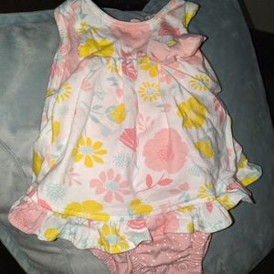 Onesie and dress bundle baby girl